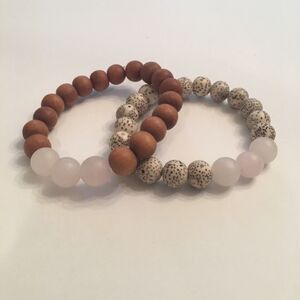 10MM Sandalwood Lotus Seed Rose‎ Quartz Bead